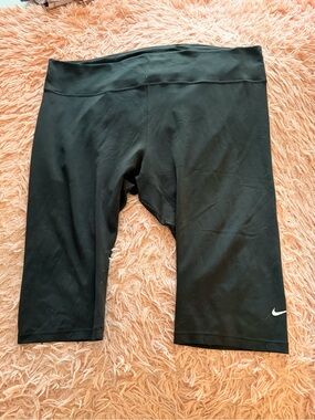Nike Black Dri-FIT Performance Shorts with White Swoosh